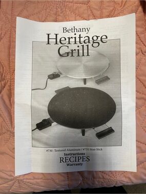 Heritage Round Electric Grill - Black and Silver (Heritage)